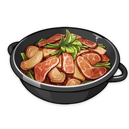 Ветчина на сковороде