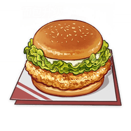 Гамбургер с хрустящей курицей