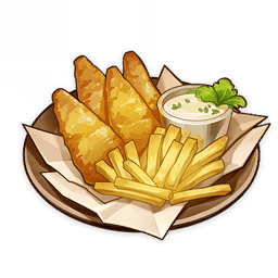 Рыба с картофелем во фритюре