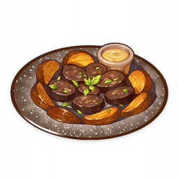 Чёрный яблочный пудинг