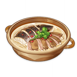 Густой суп из рыбы и козлятины