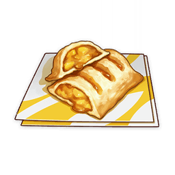 Выпечка с яблоками золотого цвета