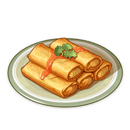 Жареные весенние рулетики