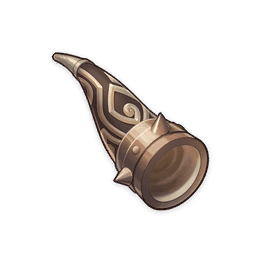 Чёрный бронзовый рог