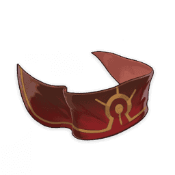 Окаймлённый красный шёлк