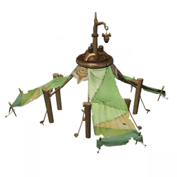 Палатка с громоотводом