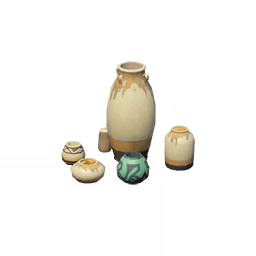 Закалённая глиняная ваза