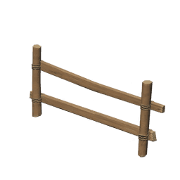 Простой деревянный забор