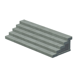 Лестница из светлого фактурного камня