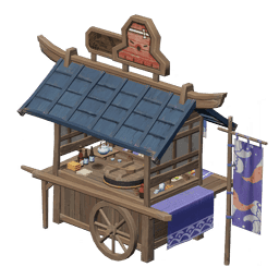 Павильончик с супом одзони из древесины отоги