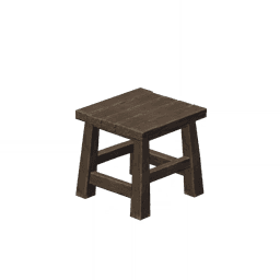 Квадратный табурет из отоги «Ракуси»