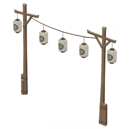 Фестивальные ворота с пятью фонариками