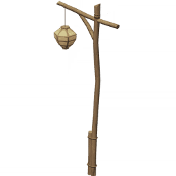 Простой деревенский уличный фонарь