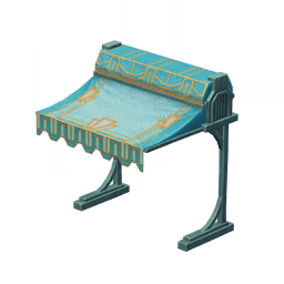 Механический навес: цвет лампового колокольчика