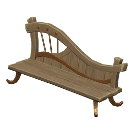 Скамейка из древесины мальвы: Скрытая мелодия