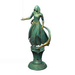 Чудесная бронзовая статуя: Золотой лик печали