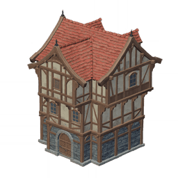 Дом Мондштадта с мансардой