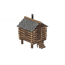 Маленькая сосновая хижина