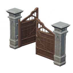 Главные ворота из берёзы