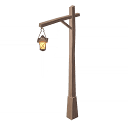 Уличный фонарь из сосны