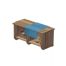 Открытый сосновый шкаф