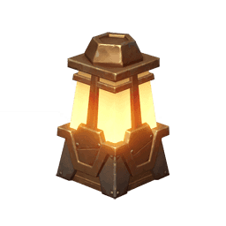 Лёгкая металлическая лампа