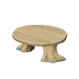 Низкий стол из древесины серебряной пихты