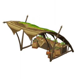 Продуктовый магазин из сияющей древесины