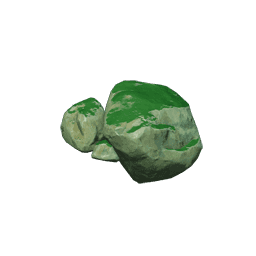 Разбитый замшелый камень