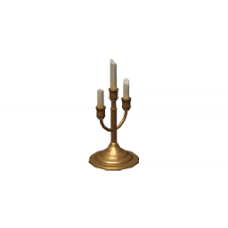 Золотой тройной канделябр