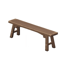 Мебель чайного дома: Простая скамья