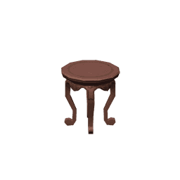 Круглый табурет из красной сосны