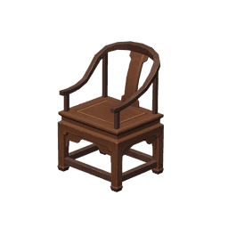 Чайный стул со спинкой из сосны