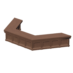 Приёмная стойка из сосны