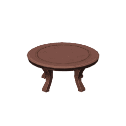 Круглый стол из красного кедра