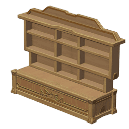 Стеллаж из древесины персиковой пальмы «Фулькрум»