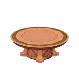 Круглый щит с одной ножкой