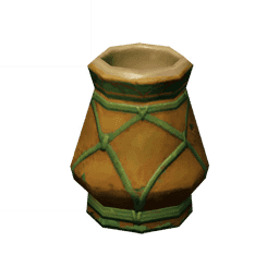 Простая ваза: Жёлтая охра