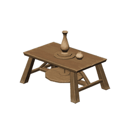 Рабочий стол гончара из сияющей древесины