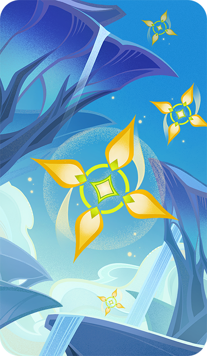 Мерцающий четырёхлистный символ