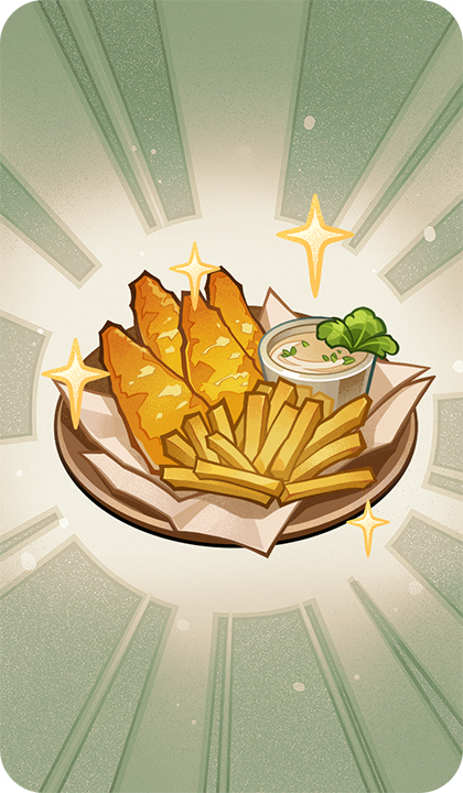 Рыба с картофелем во фритюре