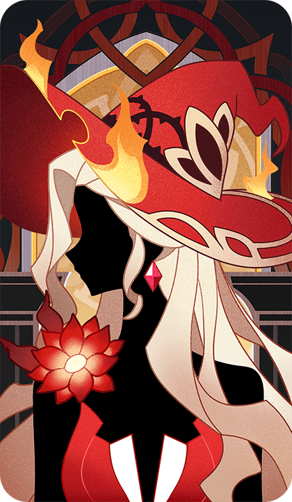 Горящая алая ведьма