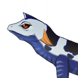 Синяя рогатая ящерица