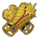 Вызолоченные наручи героя