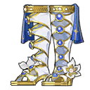 Посеребрённые сандалии рапсода