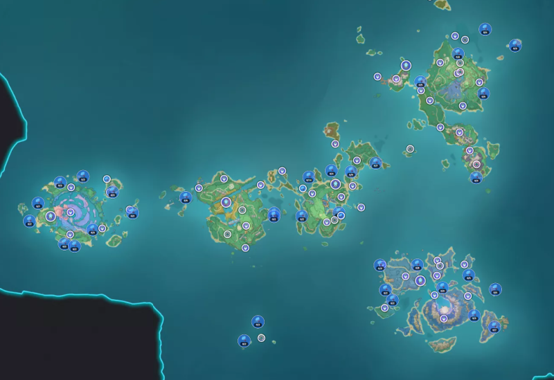 원신 야에 미코 돌파 재료 바다 불로초 파밍 위치 지도