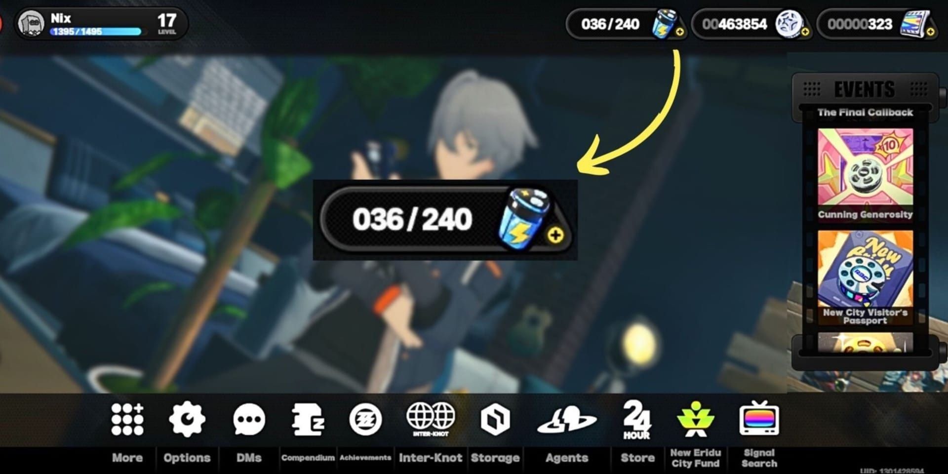 젠레스 존 제로 음반점 조율기를 활용한 5번 6번 디스크 확정 튜닝 화면