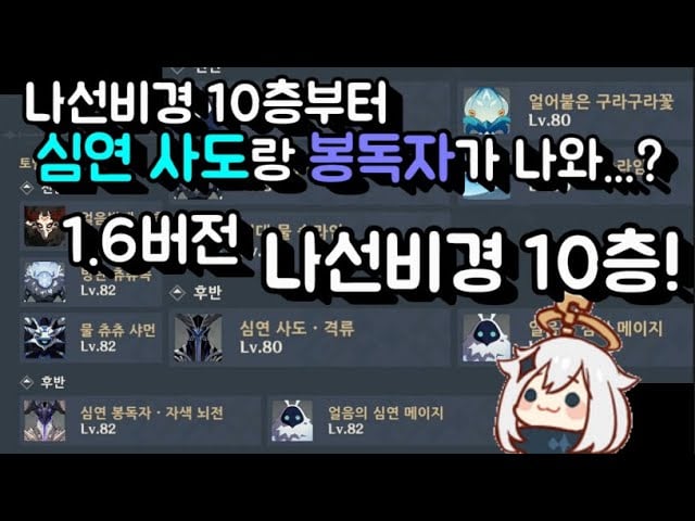 원신 나선 비경 12층 심연 사도 구석 몹몰이 포지셔닝 및 어그로 관리 방법