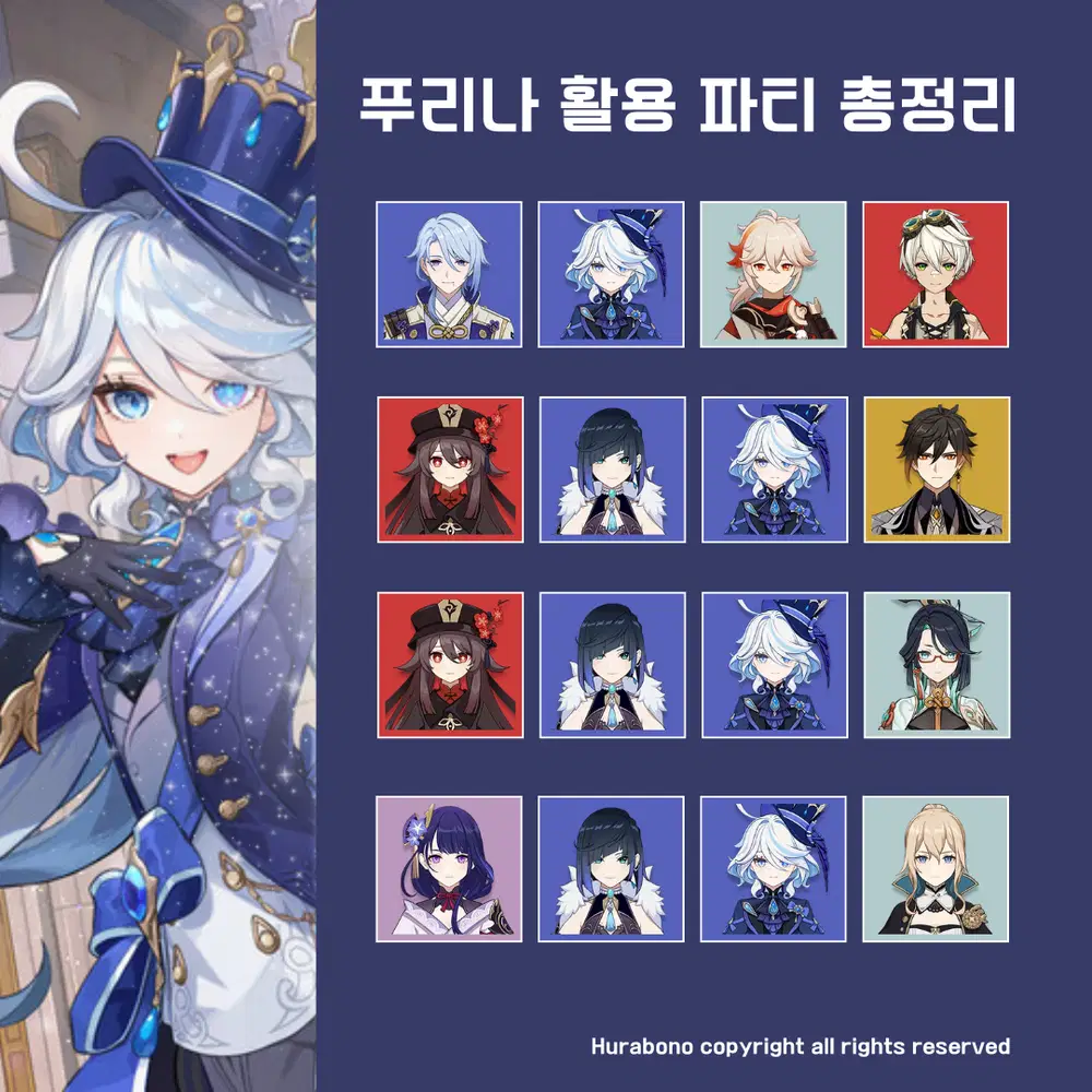 원신 푸리나 느비예트 베스트 파티 조합 및 사이클 가이드