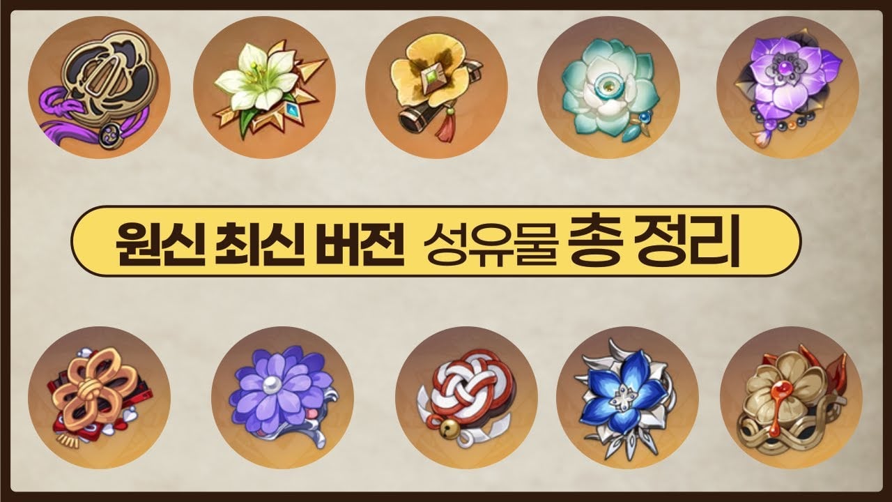 원신 레진 효율 1티어 범용 성유물 비경 TOP 3 및 주요 드랍 성유물 정보